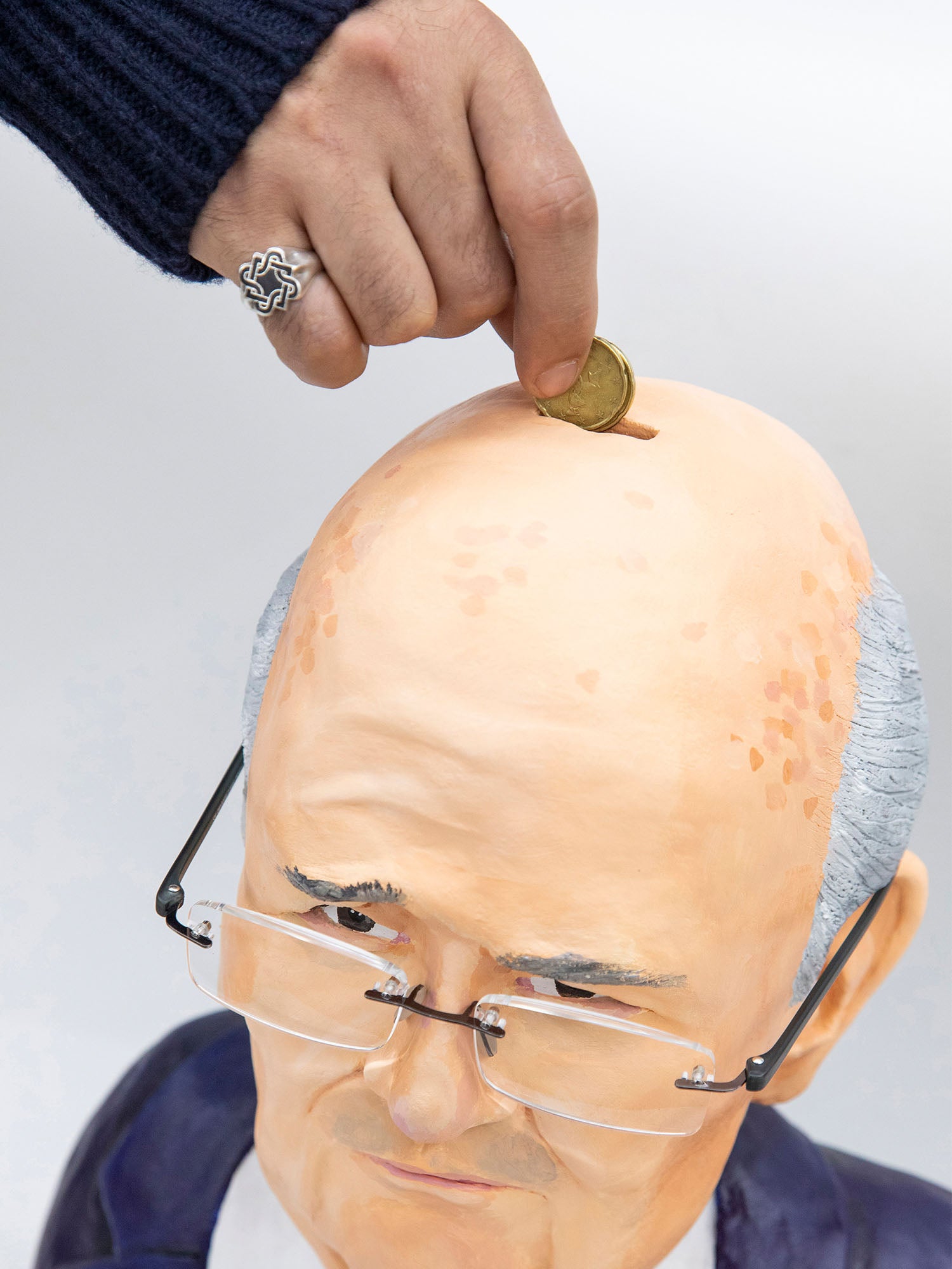 Blatta o Plomo Piggy Bank Sculpture